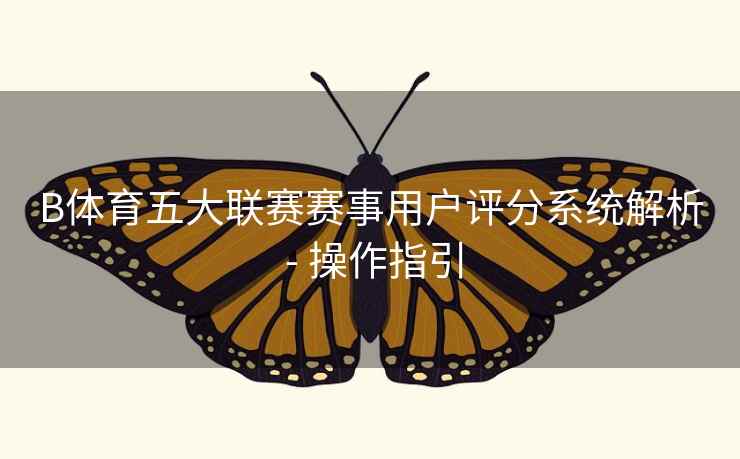 B体育五大联赛赛事用户评分系统解析 - 操作指引