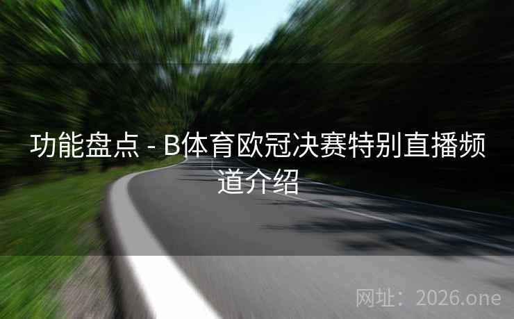 功能盘点 - B体育欧冠决赛特别直播频道介绍