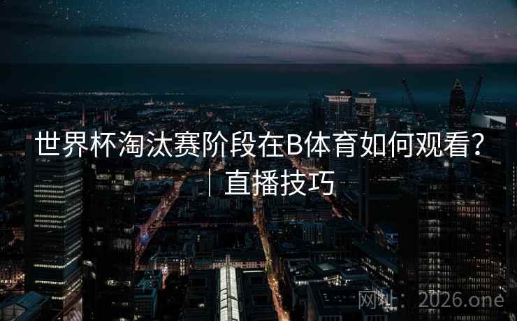 世界杯淘汰赛阶段在B体育如何观看?|直播技巧